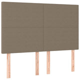 Vidaxl hoofdbord taupe 144x5x118 128 cm stof