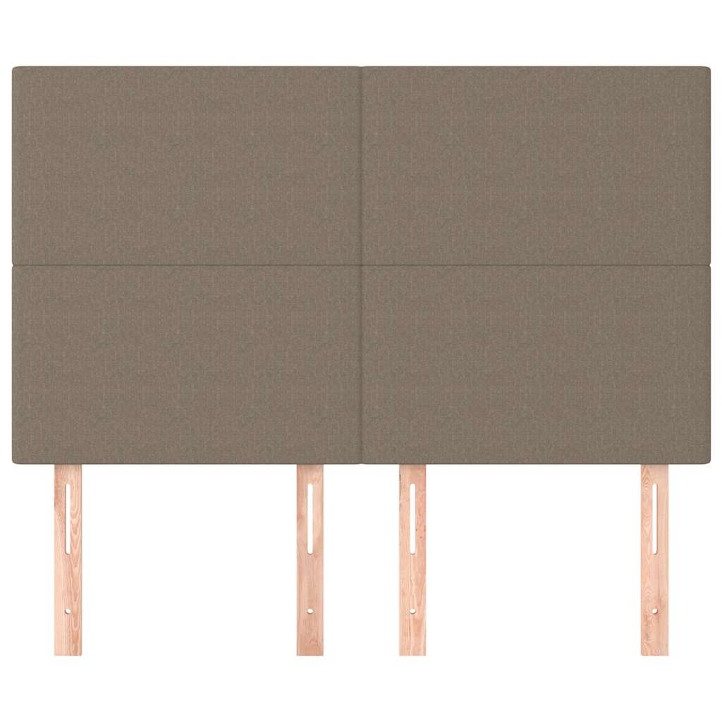 Vidaxl hoofdbord taupe 144x5x118 128 cm stof