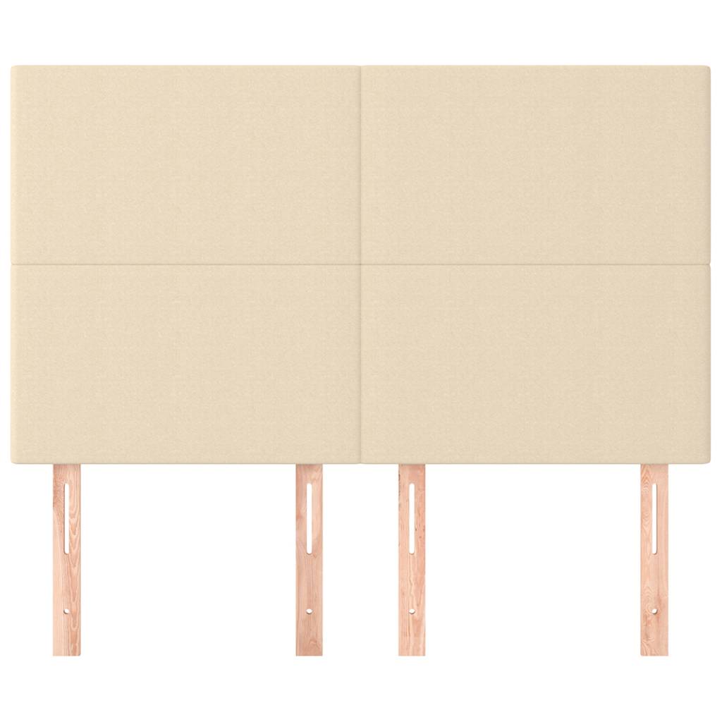 Vidaxl hoofdbord crème 144x5x118 128 cm stof