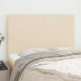 Vidaxl hoofdbord crème 144x5x118 128 cm stof