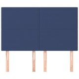 Vidaxl hoofdbord blauw 144x5x118 128 cm stof