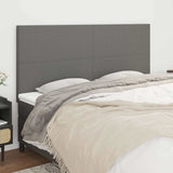 Vidaxl hoofdbord donkergrijs 160x5x118 128 cm stof