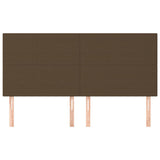 Vidaxl hoofdbord donkerbruin 160x5x118 128 cm stof