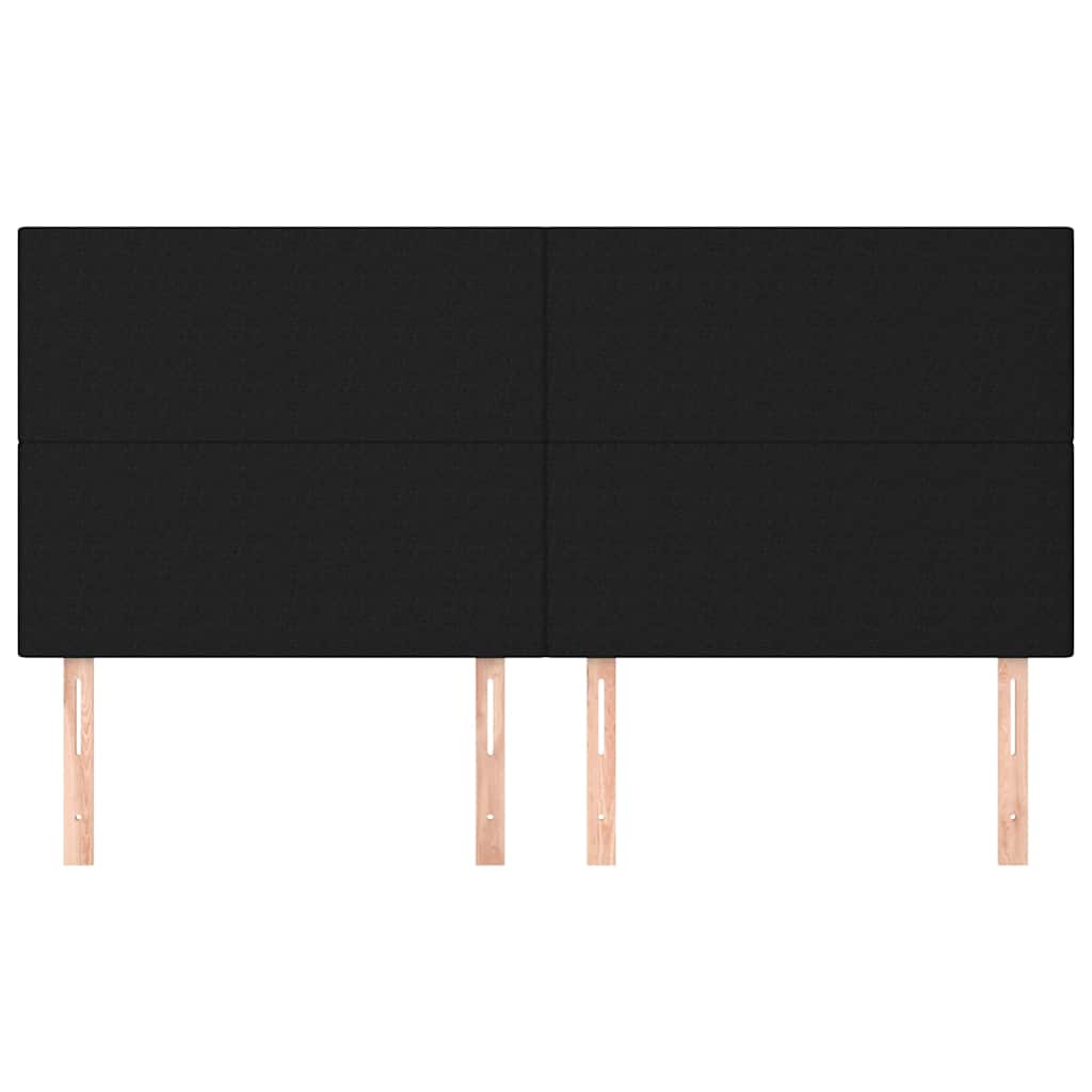 Vidaxl hoofdbord zwart 180x5x118 128 cm stof