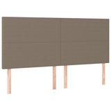 Vidaxl hoofdbord taupe 180x5x118 128 cm stof