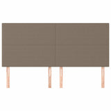 Vidaxl hoofdbord taupe 180x5x118 128 cm stof