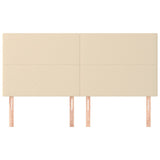 Vidaxl hoofdbord crème 180x5x118 128 cm stof