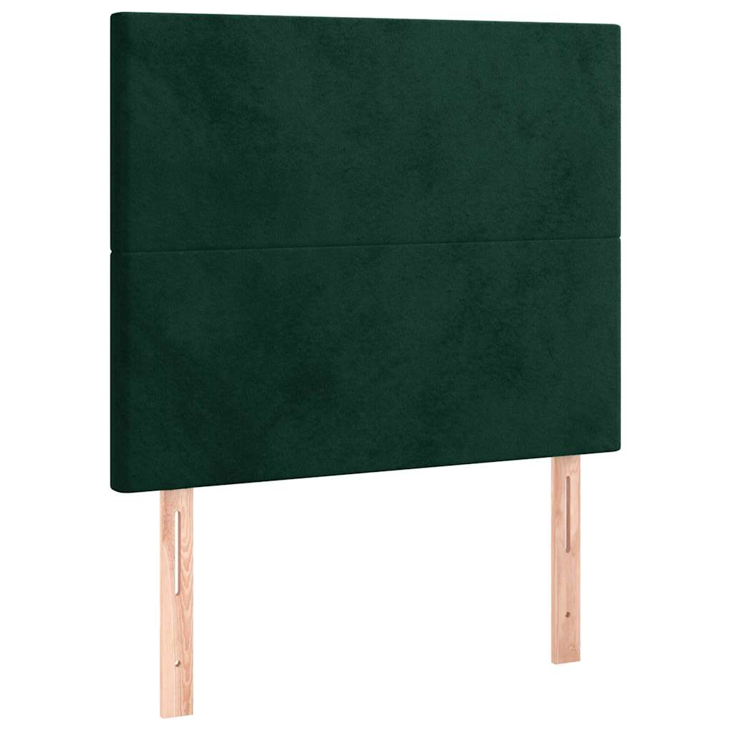 Vidaxl hoofdbord donkergroen 80x5x118 128 cm fluweel