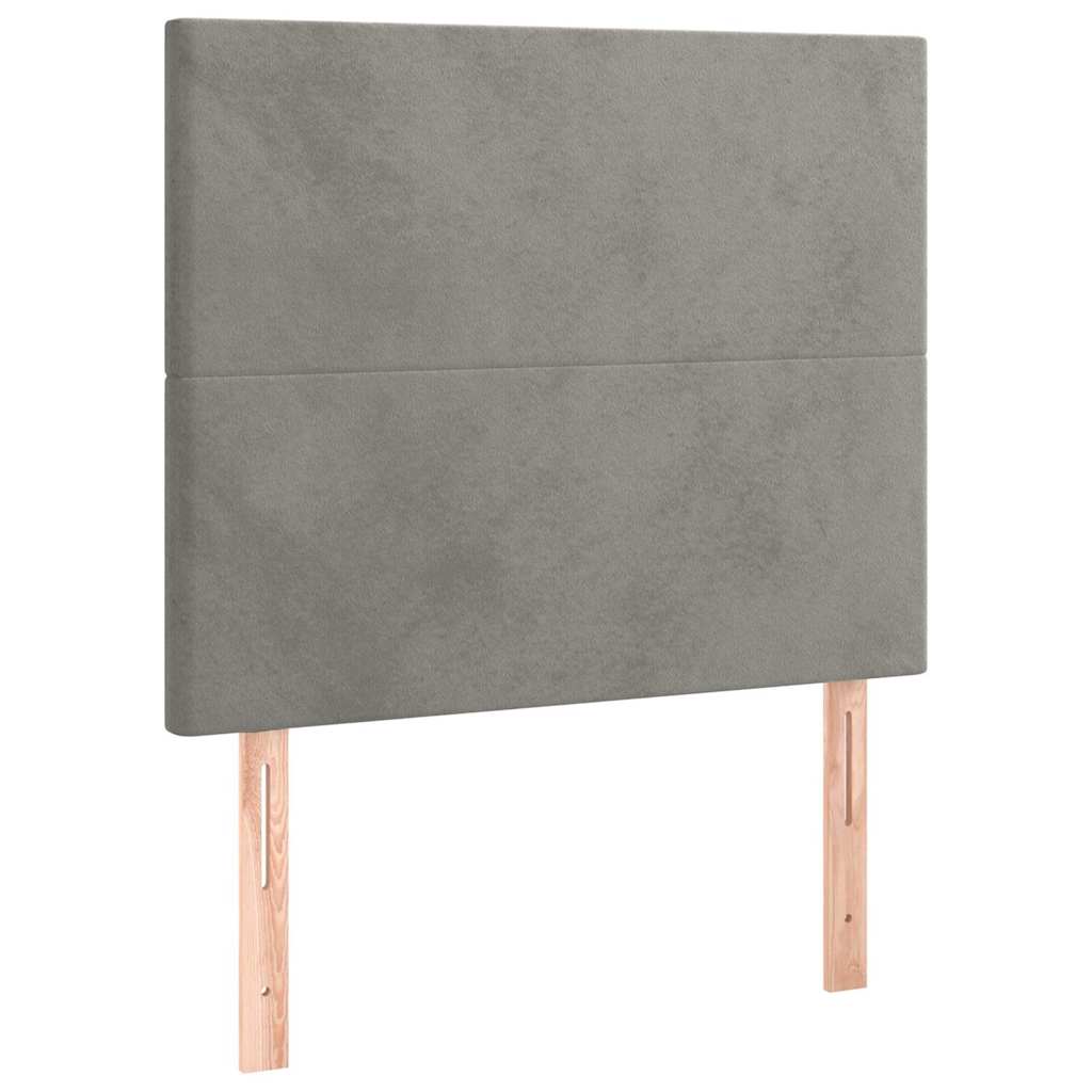 Vidaxl hoofdbord lichtgrijs 90x5x118 128 cm fluweel