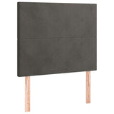 Vidaxl hoofdbord donkergrijs 90x5x118 128 cm fluweel