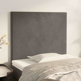 Vidaxl hoofdbord donkergrijs 90x5x118 128 cm fluweel