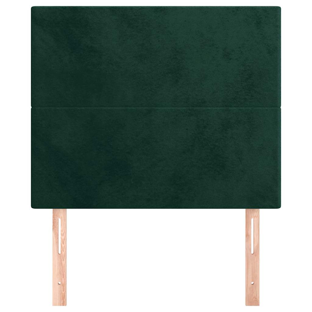 Vidaxl hoofdbord donkergroen 90x5x118 128 cm fluweel