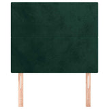 Vidaxl hoofdbord donkergroen 90x5x118 128 cm fluweel
