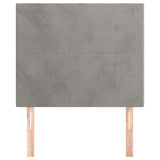 Vidaxl hoofdbord lichtgrijs 100x5x118 128 cm fluweel