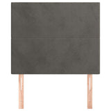 Vidaxl hoofdbord donkergrijs 100x5x118 128 cm fluweel