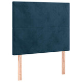 Vidaxl hoofdbord donkerblauw 100x5x118 128 cm fluweel