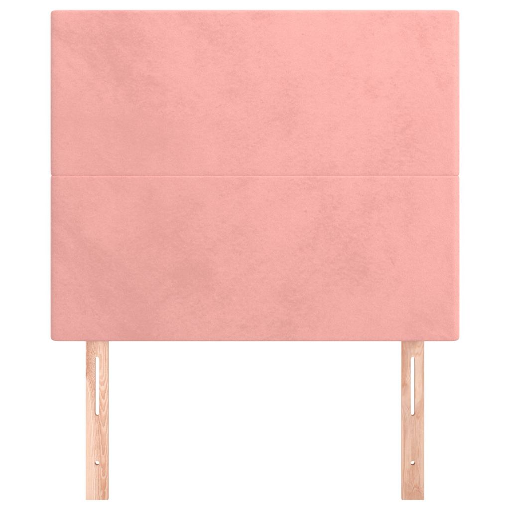 Vidaxl hoofdbord roze 100x5x118 128 cm fluweel