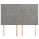 Vidaxl hoofdbord lichtgrijs 144x5x118 128 cm fluweel