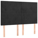 Vidaxl hoofdbord zwart 144x5x118 128 cm fluweel