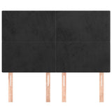 Vidaxl hoofdbord zwart 144x5x118 128 cm fluweel