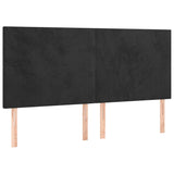 Vidaxl hoofdbord zwart 160x5x118 128 cm fluweel
