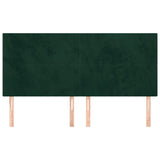 Vidaxl hoofdbord donkergroen 180x5x118 128 cm fluweel
