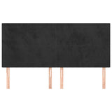 Vidaxl hoofdbord zwart 200x5x118 128 cm fluweel
