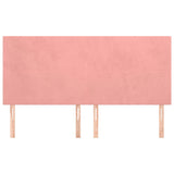 Vidaxl hoofdbord roze 200x5x118 128 cm fluweel