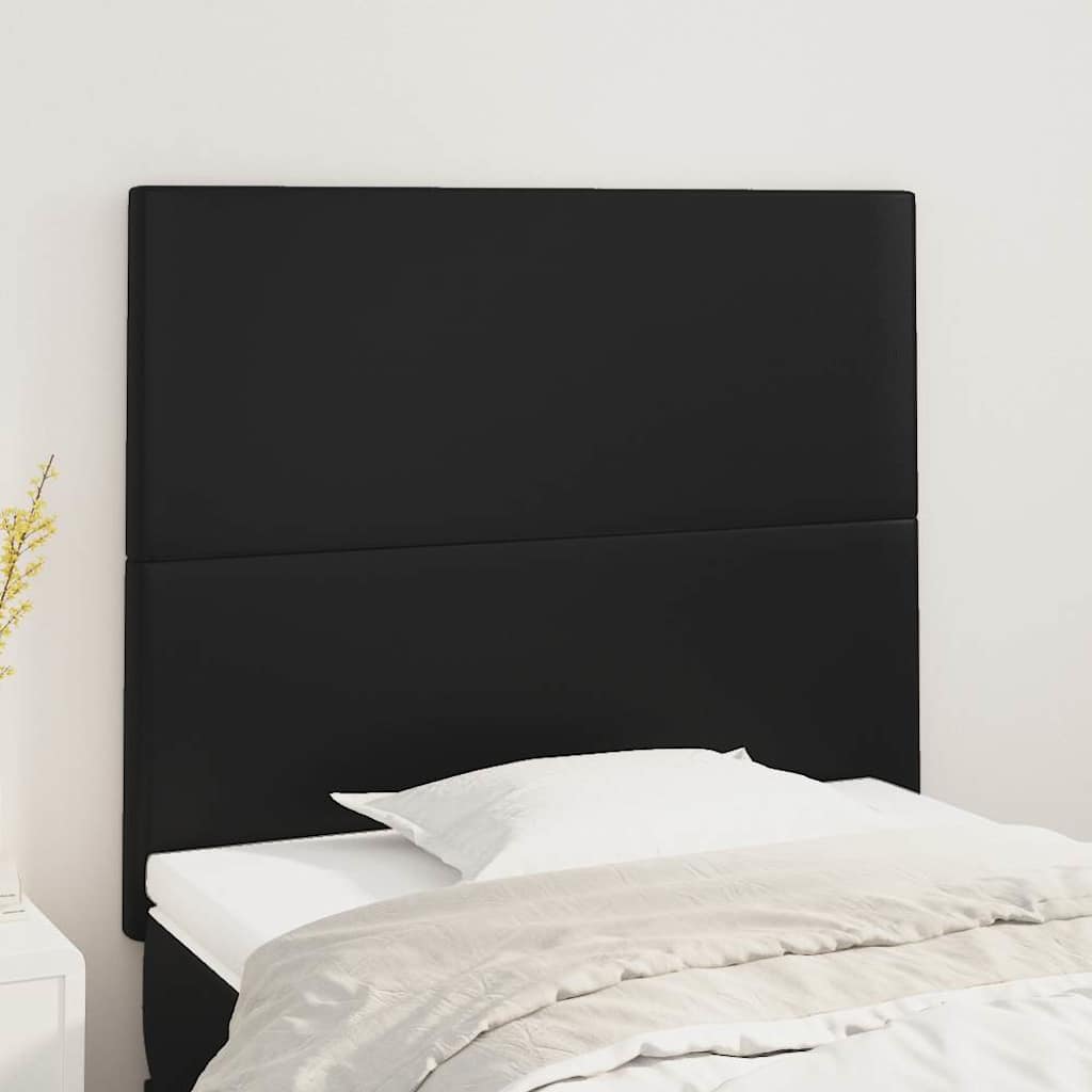 Vidaxl hoofdbord zwart 90x5x118 128 cm kunstleer