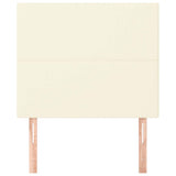 Vidaxl hoofdbord crème 90x5x118 128 cm kunstleer