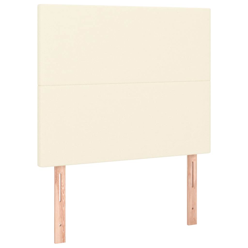 Vidaxl hoofdbord crème 100x5x118 128 cm kunstleer
