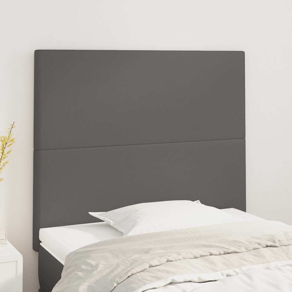 Vidaxl hoofdbord grijs 100x5x118 128 cm kunstleer