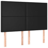 Vidaxl hoofdbord zwart 144x5x118 128 cm kunstleer