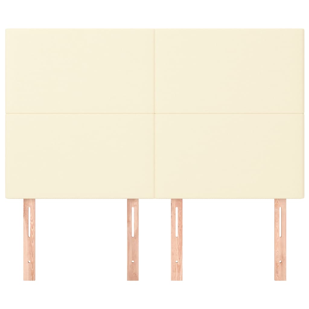 Vidaxl hoofdbord crème 144x5x118 128 cm kunstleer