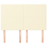 Vidaxl hoofdbord crème 144x5x118 128 cm kunstleer