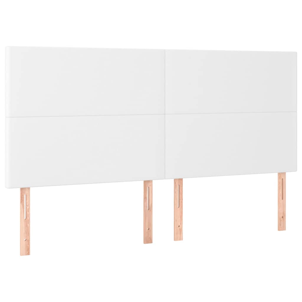 Vidaxl hoofdbord wit 160x5x118 128 cm kunstleer