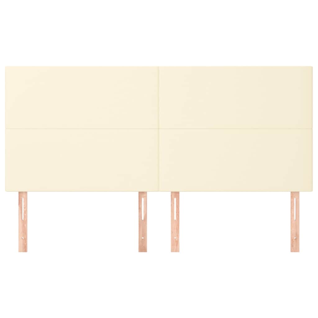 Vidaxl hoofdbord crème 160x5x118 128 cm kunstleer