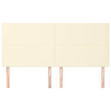 Vidaxl hoofdbord crème 160x5x118 128 cm kunstleer