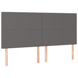 Vidaxl hoofdbord grijs 160x5x118 128 cm kunstleer