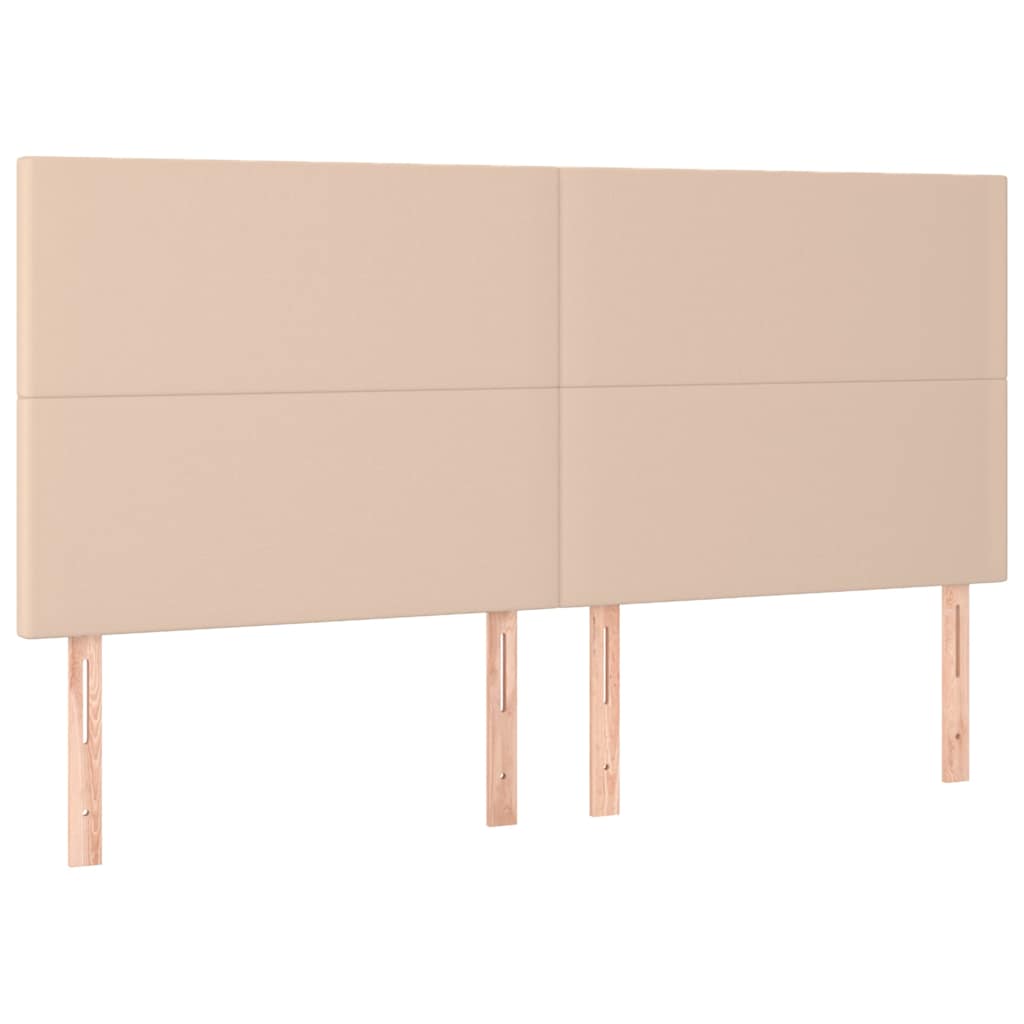 Vidaxl hoofdbord cappuccino 160x5x118 128 cm kunstleer