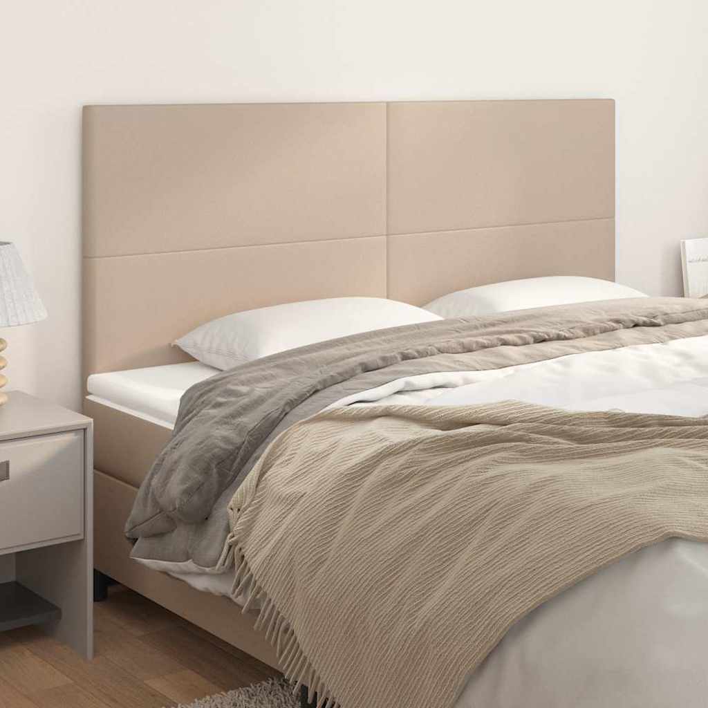 Vidaxl hoofdbord cappuccino 160x5x118 128 cm kunstleer