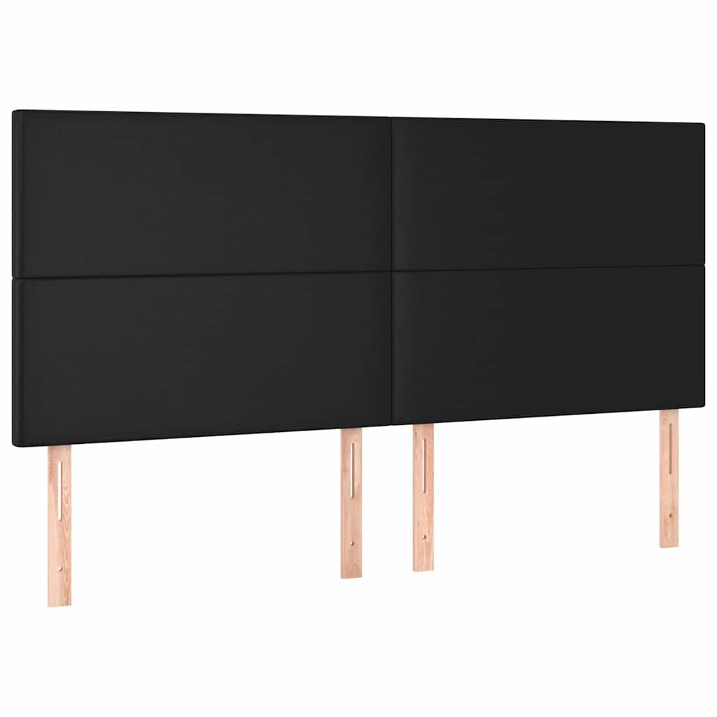 Vidaxl hoofdbord zwart 180x5x118 128 cm kunstleer