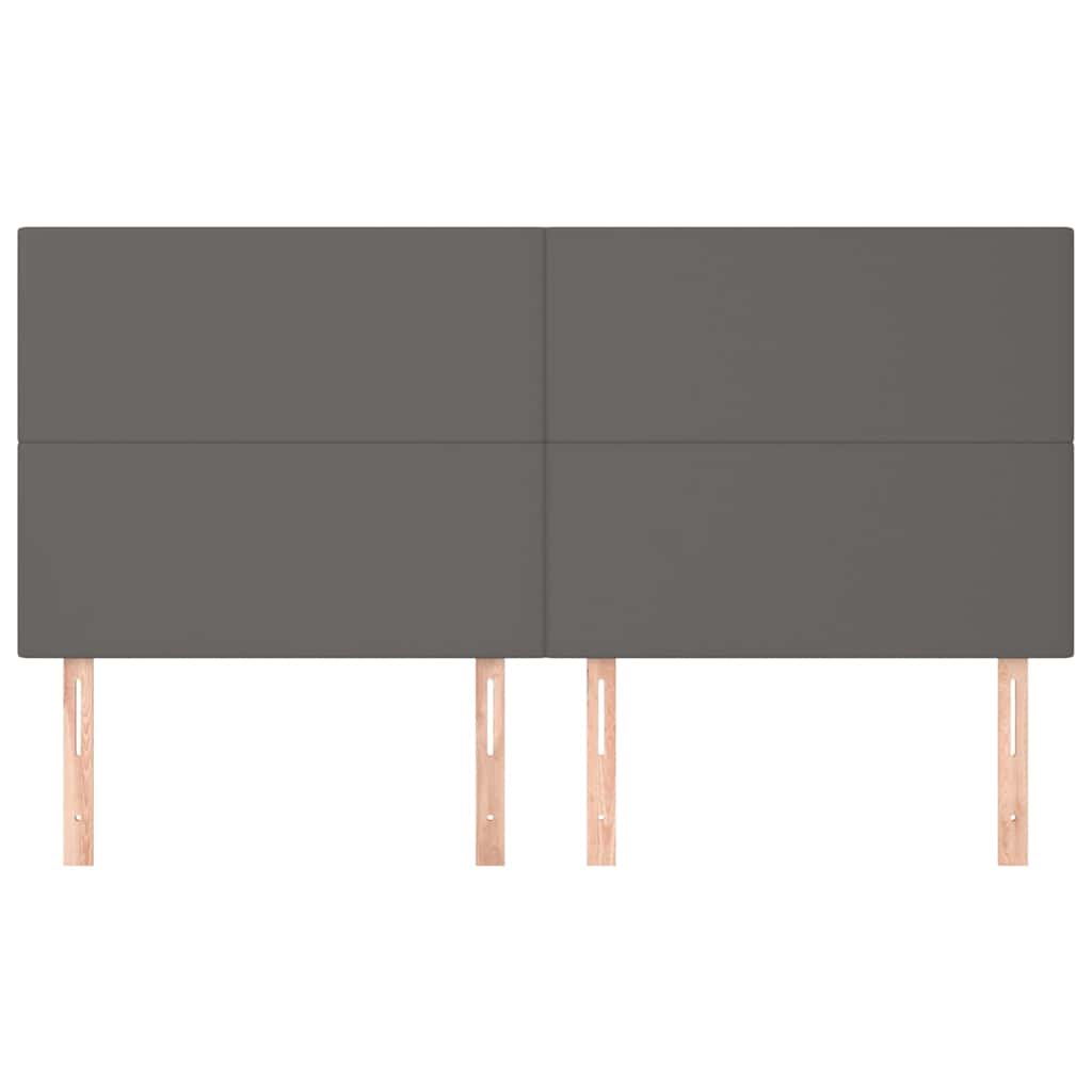 Vidaxl hoofdbord grijs 180x5x118 128 cm kunstleer