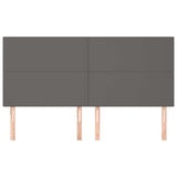 Vidaxl hoofdbord grijs 180x5x118 128 cm kunstleer