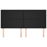 Vidaxl hoofdbord zwart 200x5x118 128 cm kunstleer