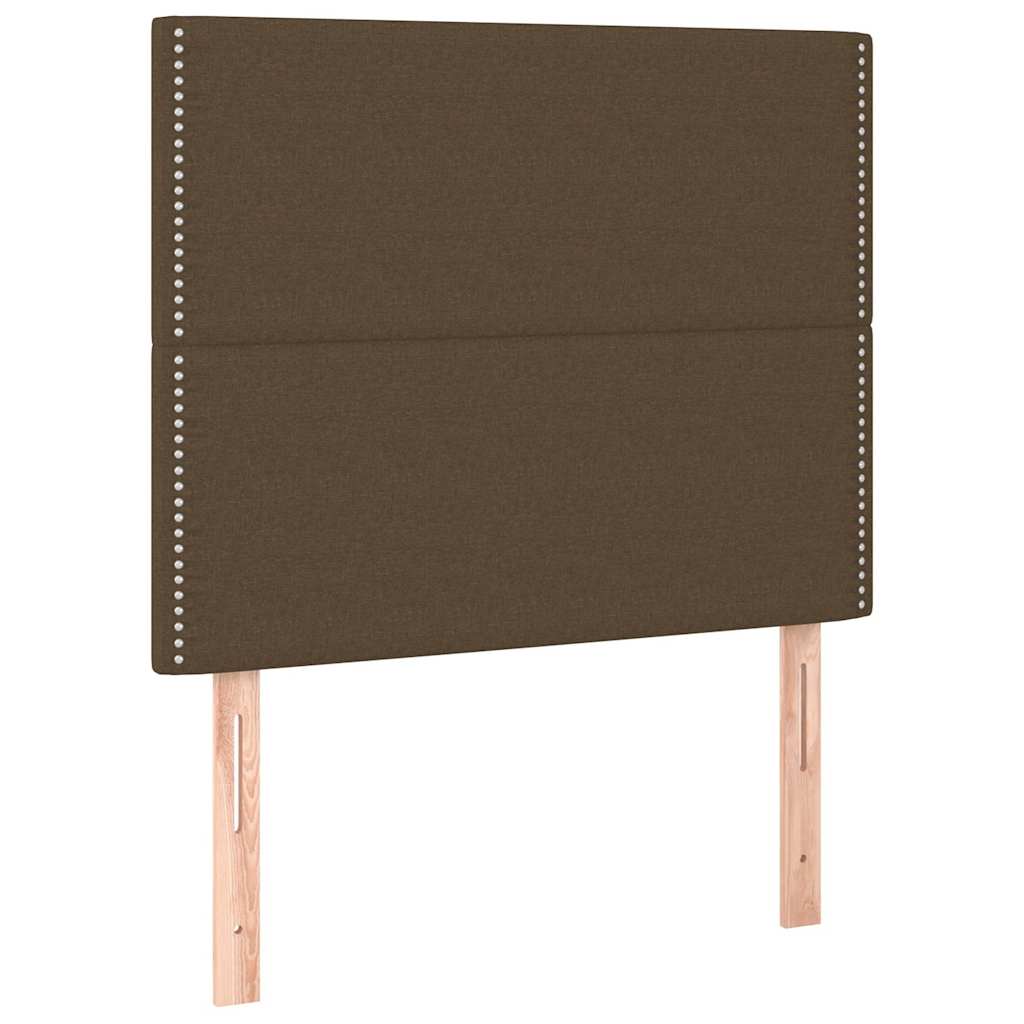 Vidaxl hoofdbord donkerbruin 90x5x118 128 cm stof