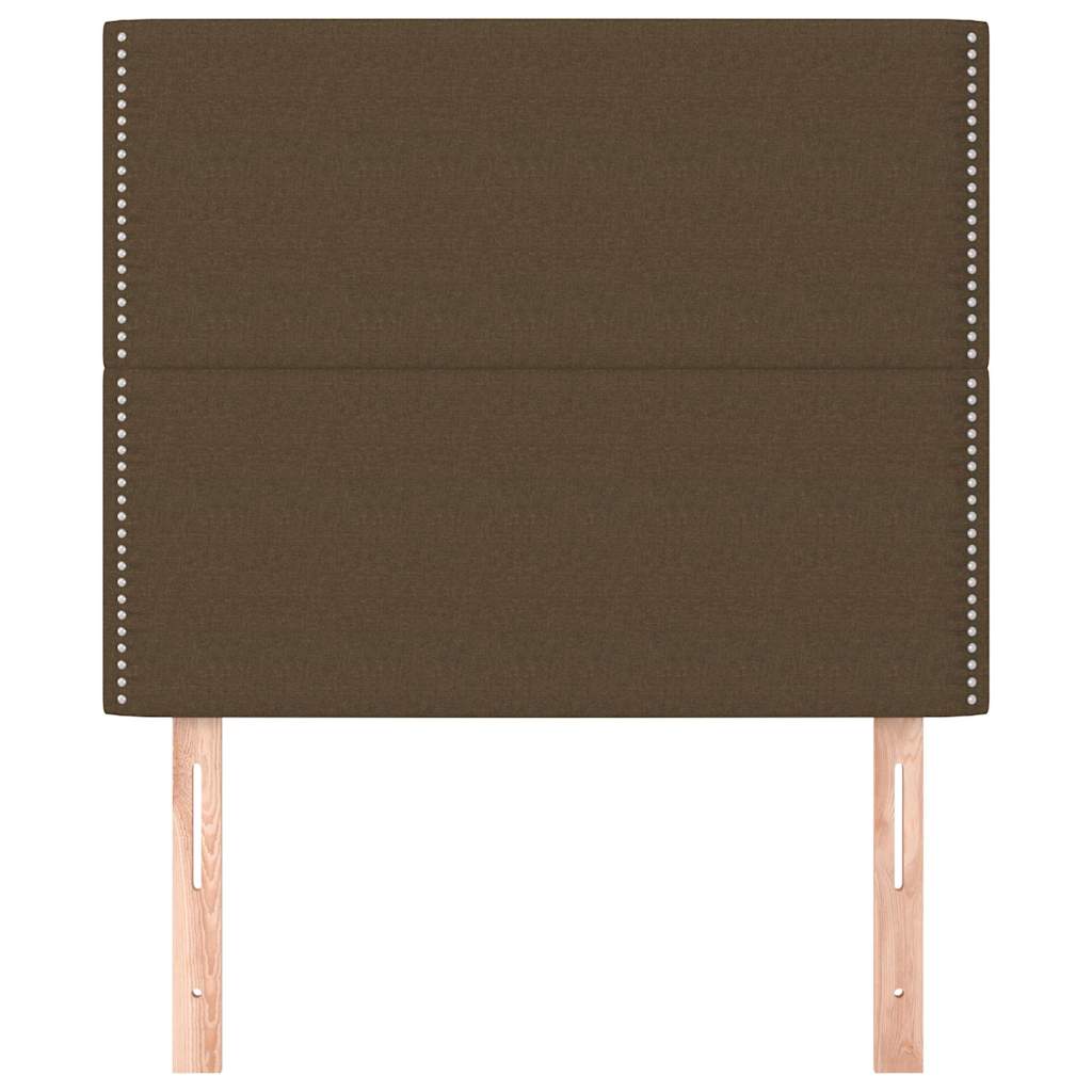 Vidaxl hoofdbord donkerbruin 90x5x118 128 cm stof