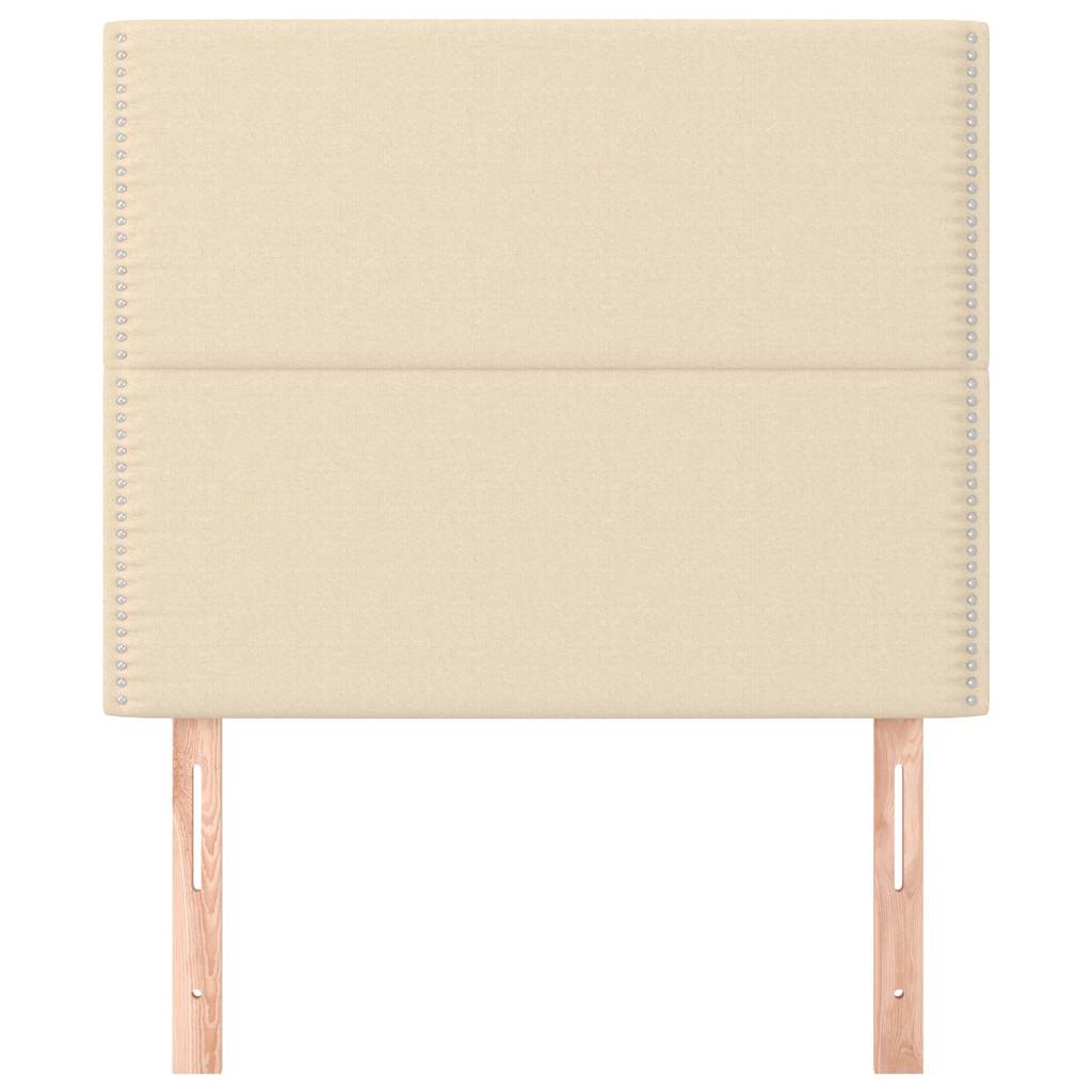 Vidaxl hoofdbord crème 90x5x118 128 cm stof