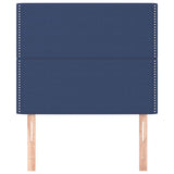 Vidaxl hoofdbord blauw 90x5x118 128 cm stof