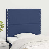 Vidaxl hoofdbord blauw 90x5x118 128 cm stof